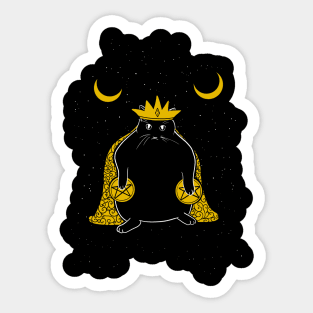 King of Pentacles - Tarot Cats Sticker